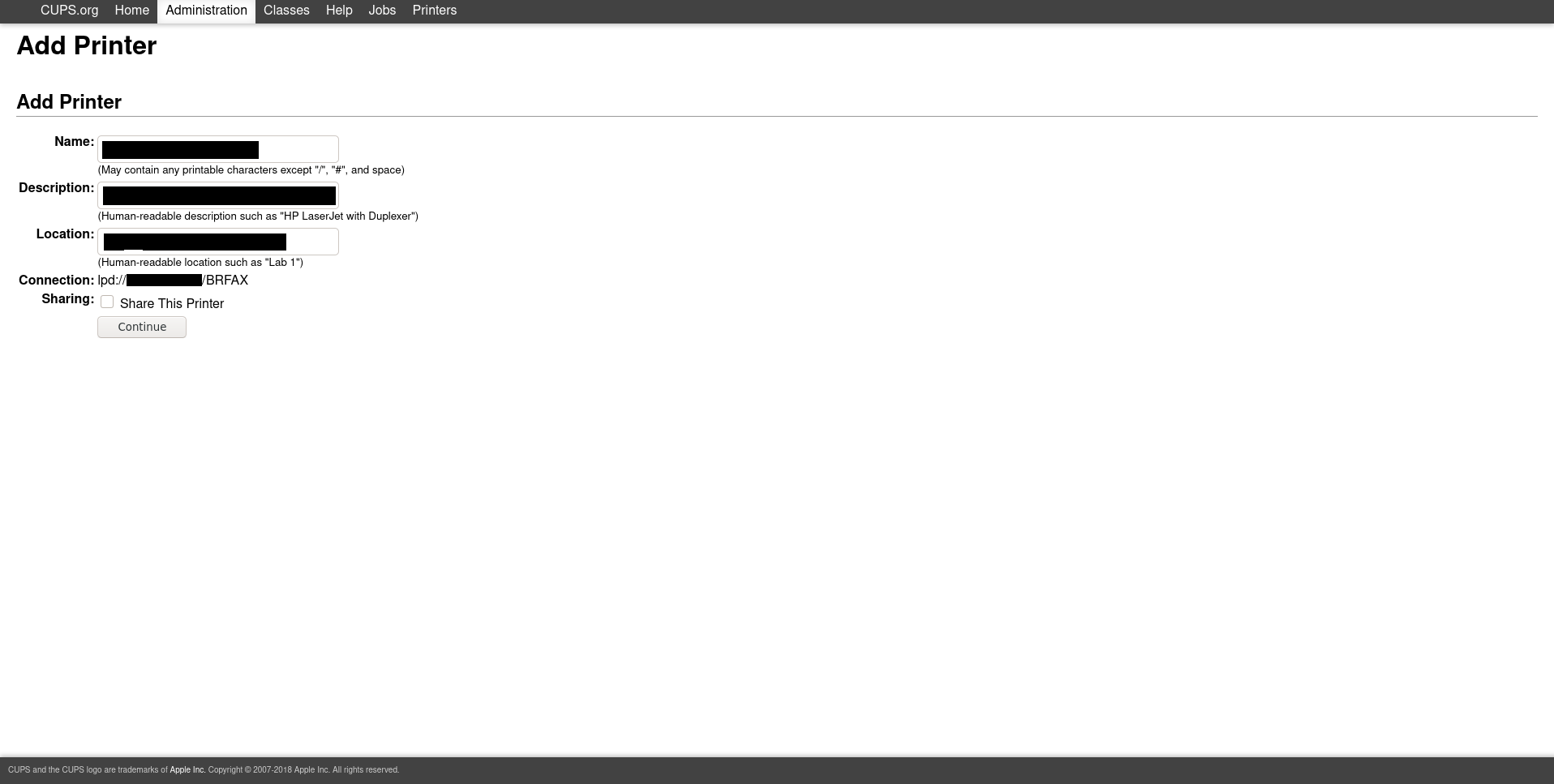 Using a Brother MFC7360N with CUPS Kruemmelspalter’s Blog